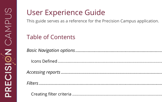 User guide snapshot